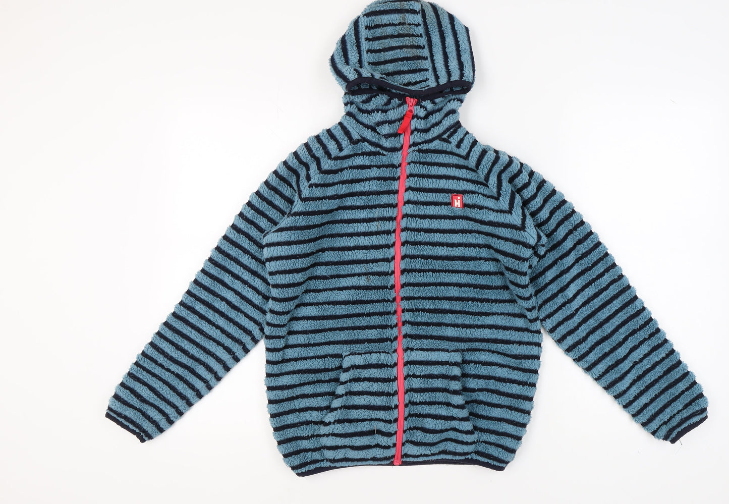 Hi Gear Girls Blue Hooded Striped Jacket 13-14 Years