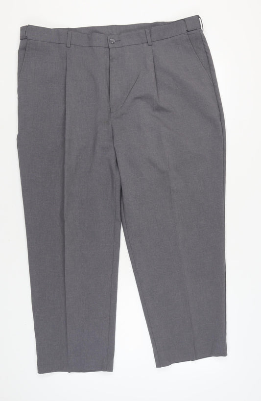 Farah Men's Grey Trousers Size 44 Business Casual
