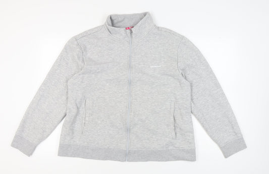 Womens UK Size 22 LA Gear Grey Full Zip Sweatshirt