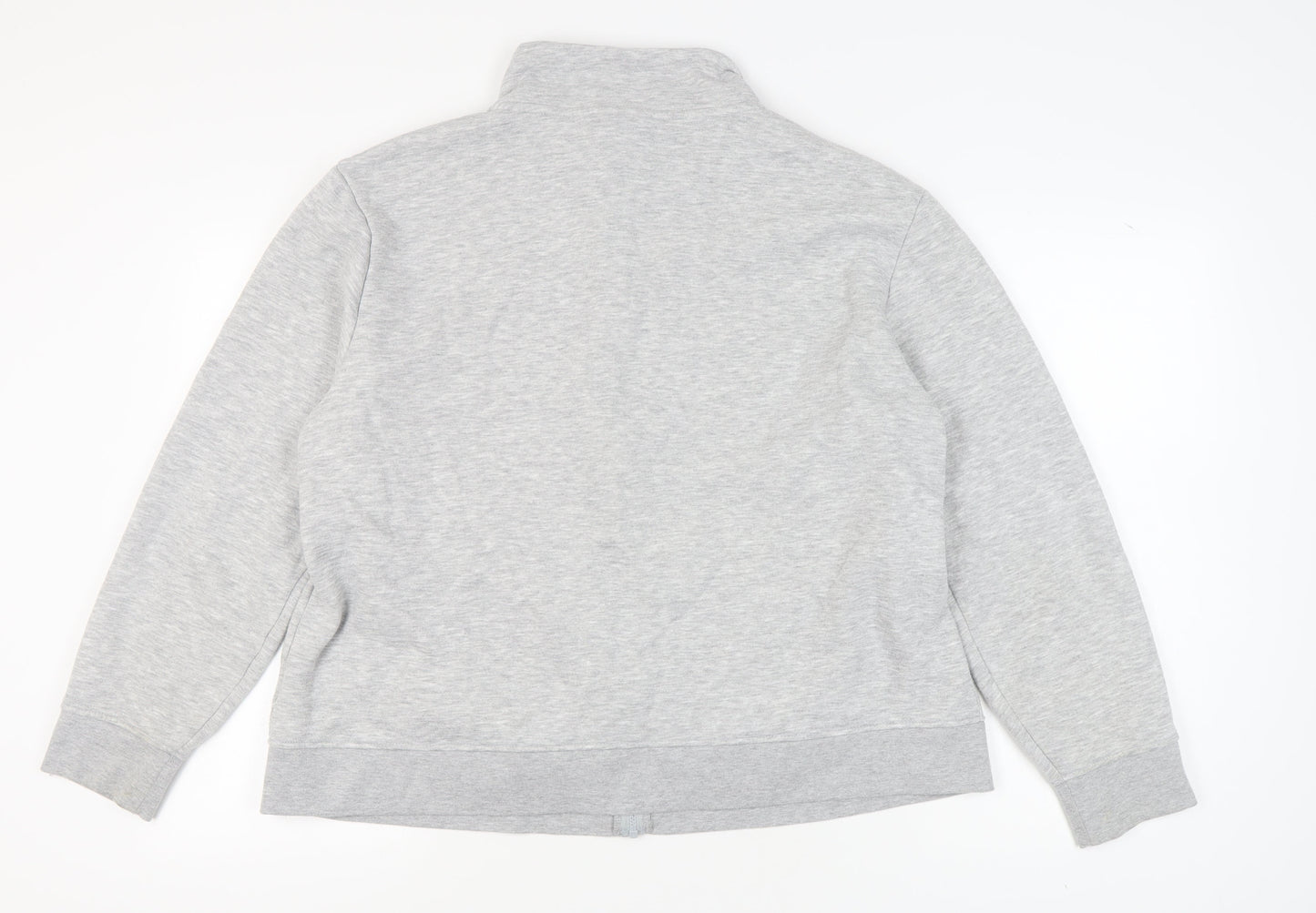 Womens UK Size 22 LA Gear Grey Full Zip Sweatshirt