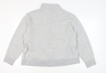 Womens UK Size 22 LA Gear Grey Full Zip Sweatshirt