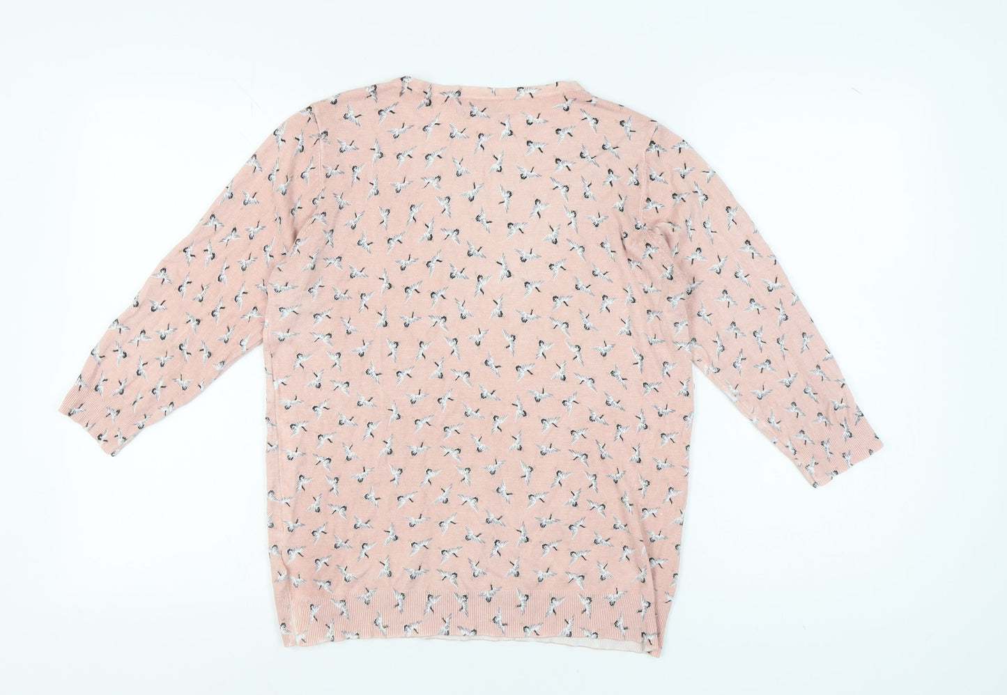 Debenhams Women's Pink Animal Print Pullover Jumper Size 16