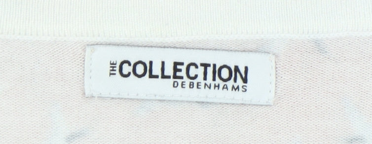 Debenhams Women's Pink Animal Print Pullover Jumper Size 16