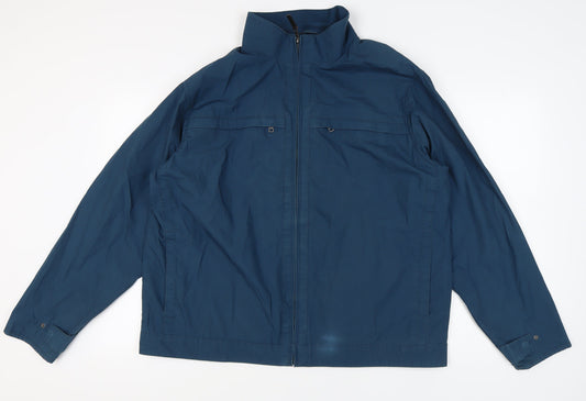 Mens UK Size 2XL Marks and Spencer Blue Basic Jacket