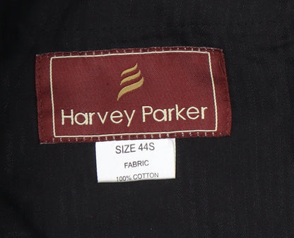 Harvey Parker Men's Black Corduroy Trousers Size 44