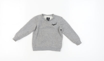 Converse Boys Grey Pullover Sweatshirt 2 Years
