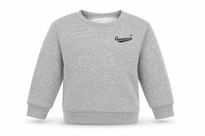 Front view of Converse boys’ grey pullover sweatshirt 2 years