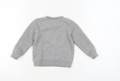 Converse Boys Grey Pullover Sweatshirt 2 Years