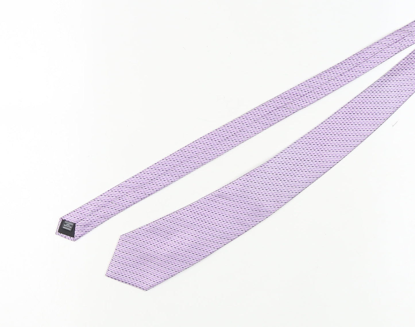Mens Dehavilland Purple  100% Silk  Tie