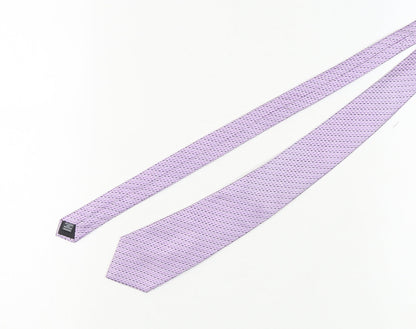 Mens Dehavilland Purple  100% Silk  Tie
