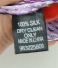 Mens Dehavilland Purple  100% Silk  Tie