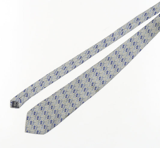 Mens Daniel Hechter Blue Floral 100  Tie