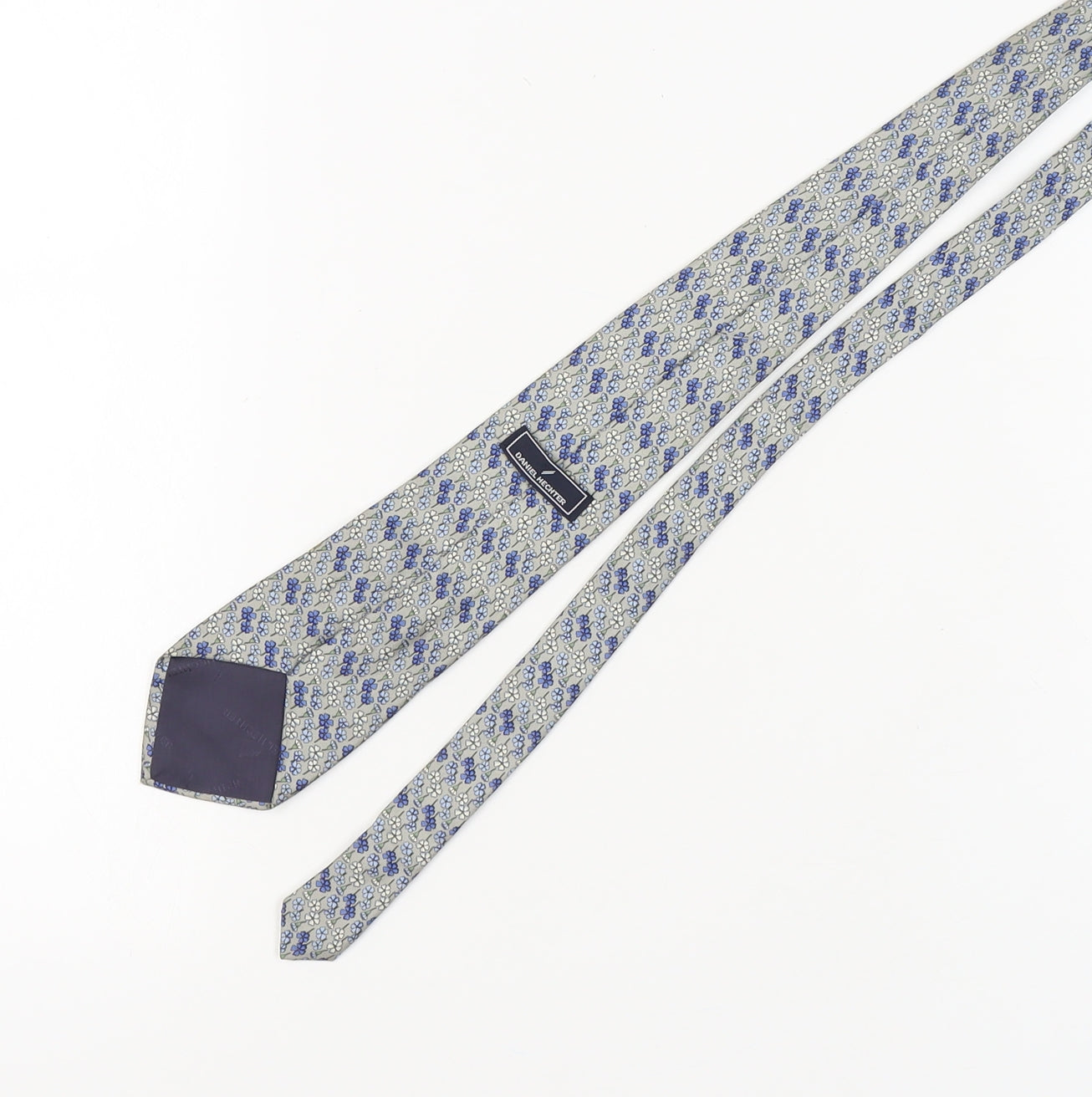 Mens Daniel Hechter Blue Floral 100  Tie