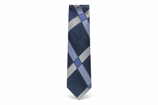 Mens Pierre Cardin Blue Geometric 100%  Tie