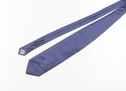 Jeff Banks Men's Blue Geometric Silk Tie One Size