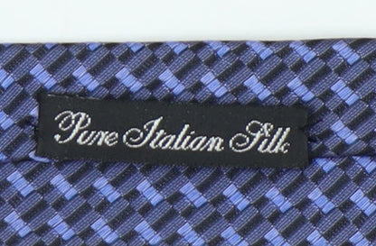 Jeff Banks Men's Blue Geometric Silk Tie One Size
