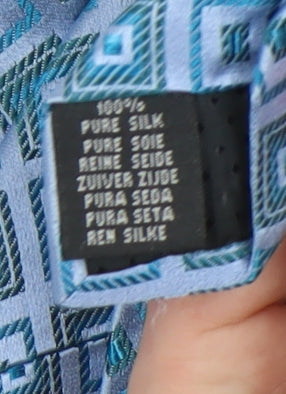 Van Heusen Silk Geometric Blue Men's Tie