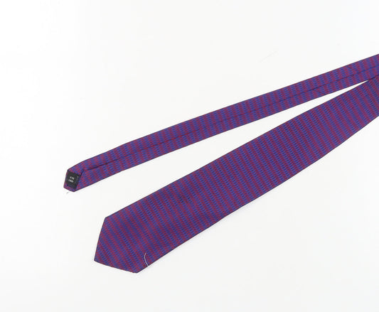 Savoy Taylors Guild Men's Purple Silk Slim Tie