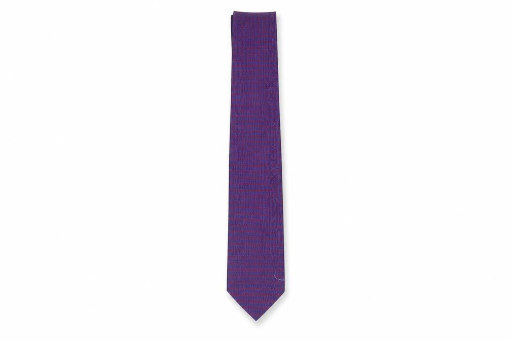 Mens Savoy Taylors Guild Purple Geometric 100% Silk Slim Tie