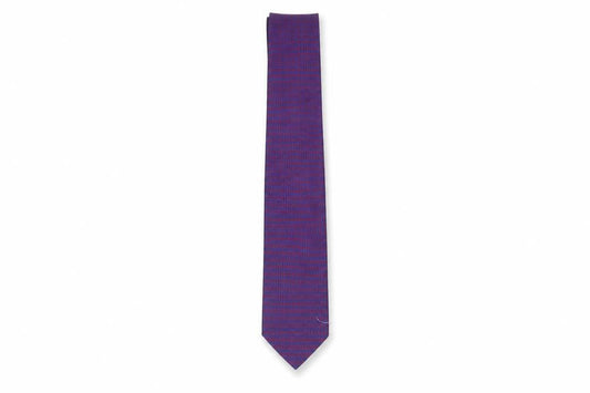 Mens Savoy Taylors Guild Purple Geometric 100% Silk Slim Tie