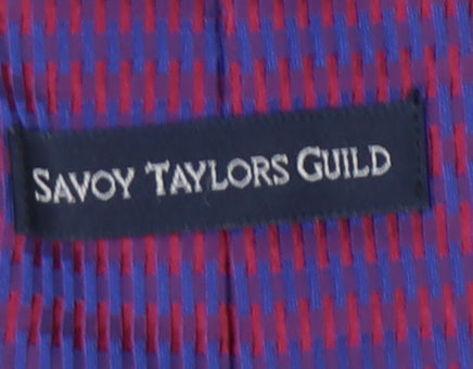 Savoy Taylors Guild Men's Purple Silk Slim Tie