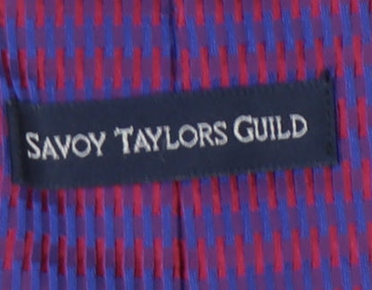 Savoy Taylors Guild Men's Purple Silk Slim Tie