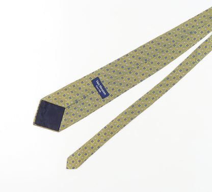Van Heusen Men's Gold Geometric Silk Tie