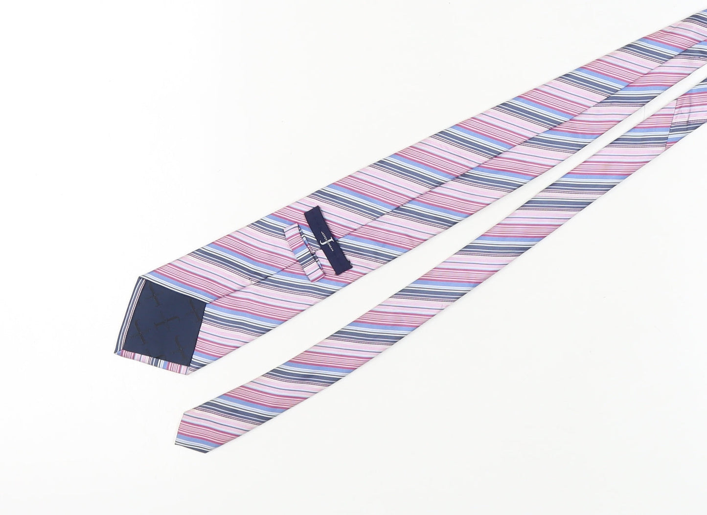 Jasper Conran Men's Multicoloured Striped Silk Tie