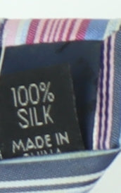 Jasper Conran Men's Multicoloured Striped Silk Tie