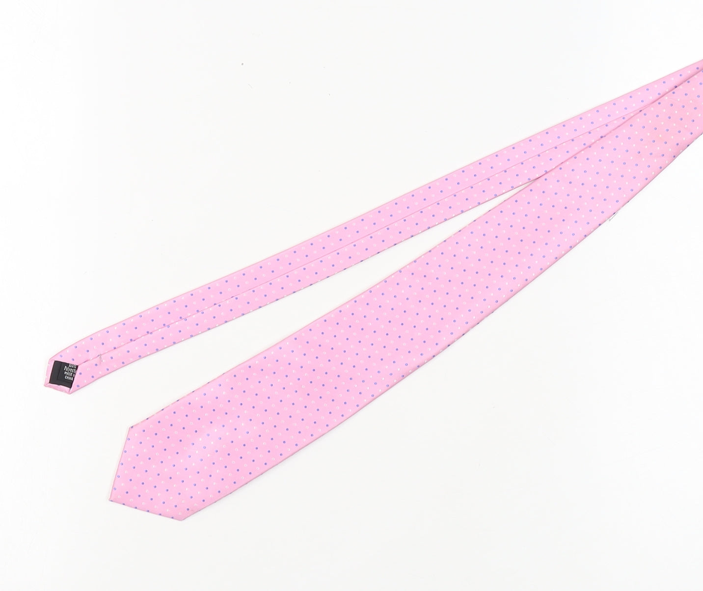 Thomas Nash Pink Polka Dot Men's Tie Polyester