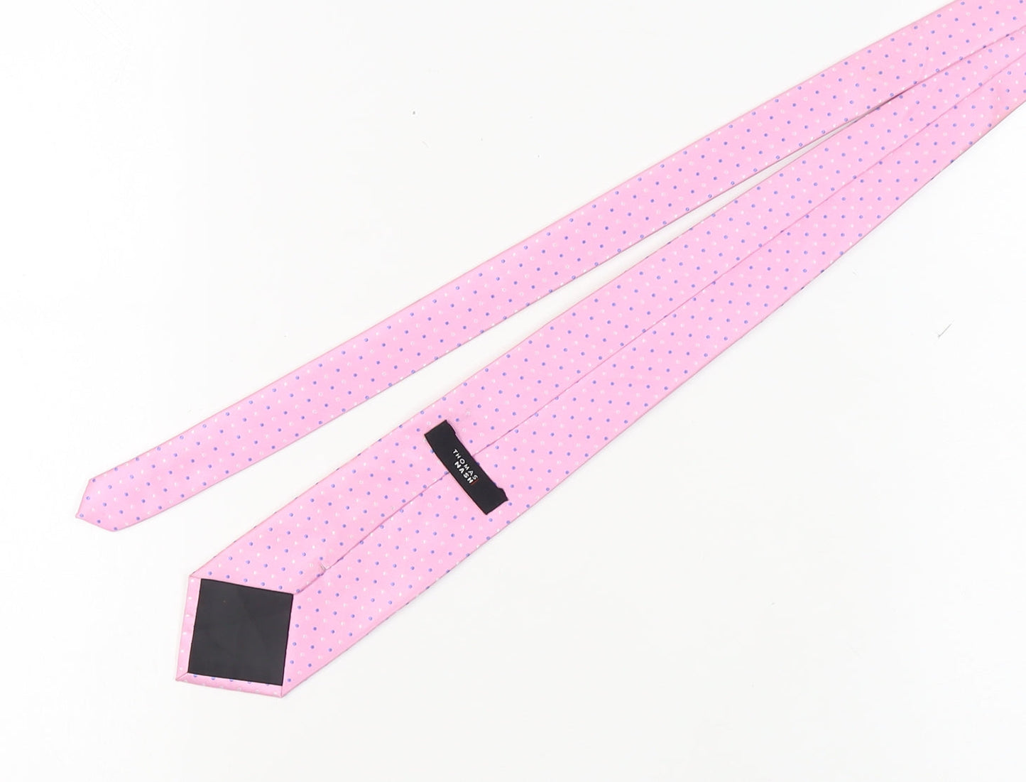 Thomas Nash Pink Polka Dot Men's Tie Polyester