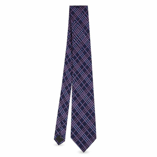 Mens Pierre Cardin Purple Plaids & Checks 100% Silk  Tie