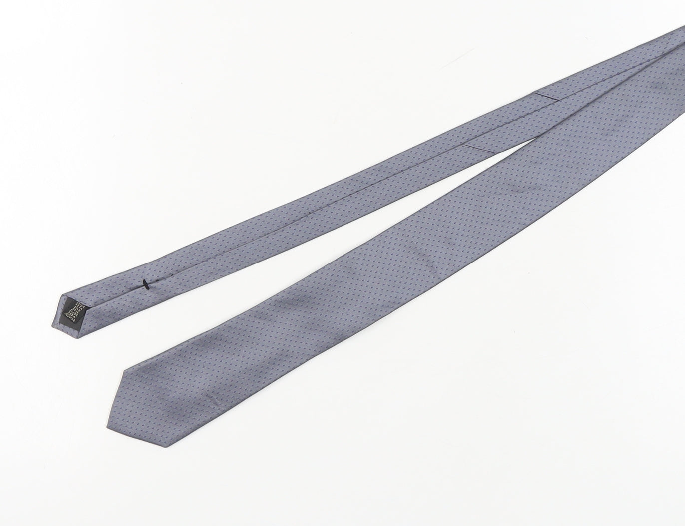 Mens Calvin Klein Grey Geometric 100% Silk  Tie