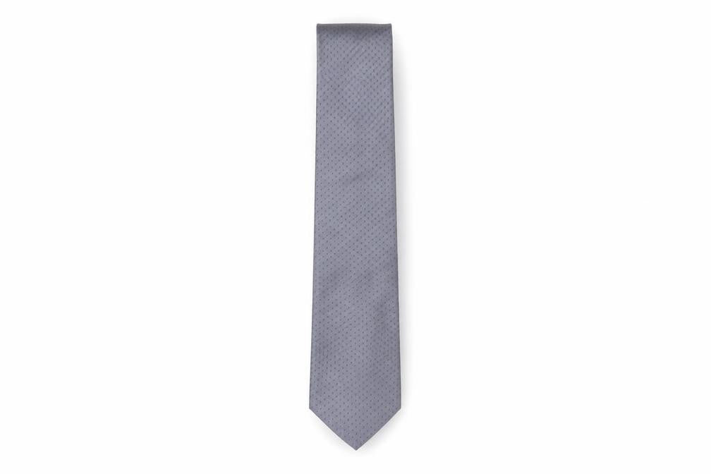 Mens Calvin Klein Grey Geometric 100% Silk  Tie