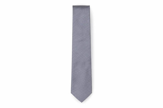 Mens Calvin Klein Grey Geometric 100% Silk  Tie