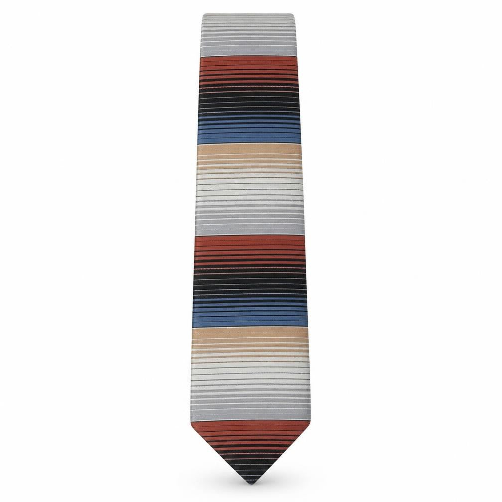 Mens Austin Reed Multicoloured Striped 100% Polyester  Tie