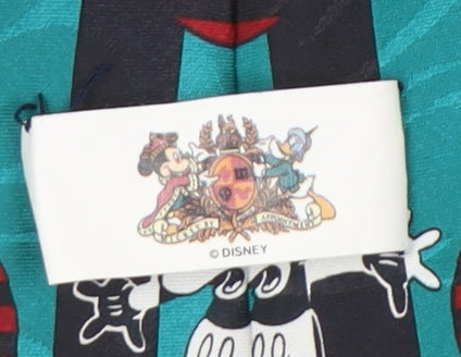 Mens Disney Multicoloured Striped 100% Polyester Slim Tie