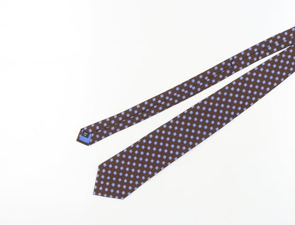 Joseph Turner Men's Brown Floral Silk Tie