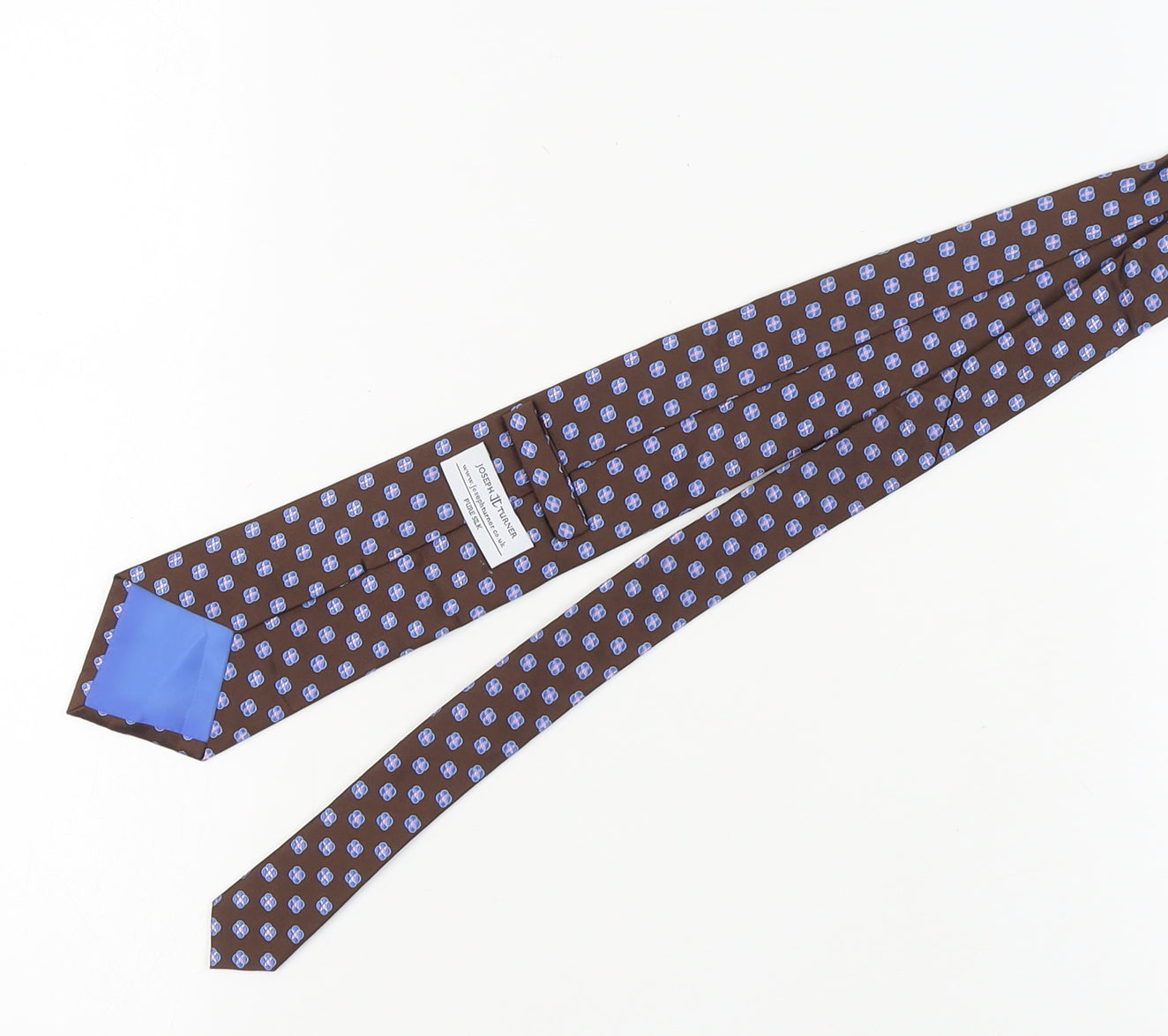 Joseph Turner Men's Brown Floral Silk Tie