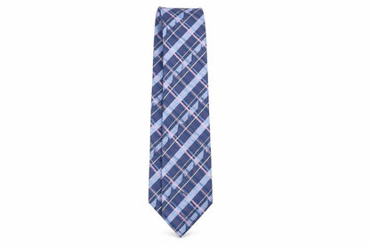 Mens Jeff Banks Blue Plaids & Checks 100% Silk  Tie