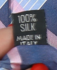 Jeff Banks Men's Blue Checked Silk Tie