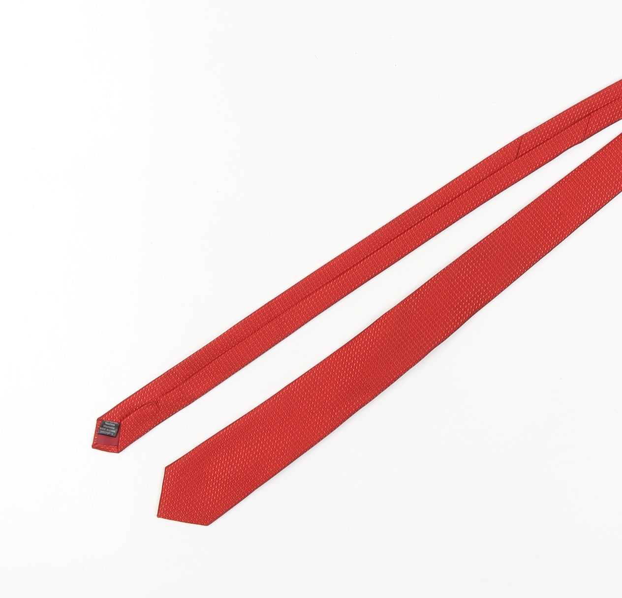 Moss London Men's Red Slim Geometric Tie