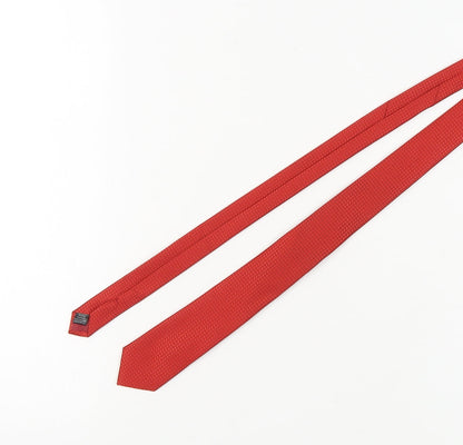 Moss London Men's Red Slim Geometric Tie