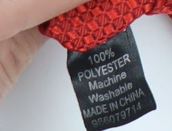 Moss London Men's Red Slim Geometric Tie