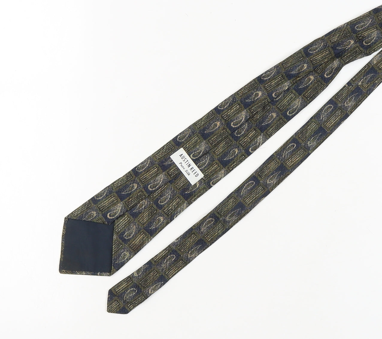Austin Reed Pure Silk Geometric Blue Men's Tie