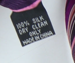 Pierre Cardin Men's Purple Striped Silk Tie One Size