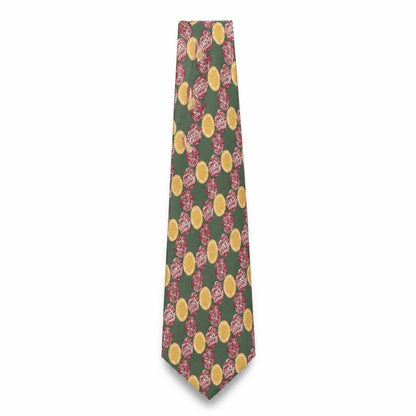 Bäumler Green Silk Geometric Men's Tie - One Size