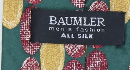 Mens Baumler Multicoloured Geometric 100% Silk  Tie