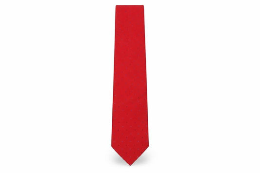 Mens T.M.Lewin Red Polka Dot 100% Silk  Tie