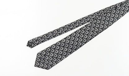 Pierre Cardin Black Geometric Silk Men's Tie